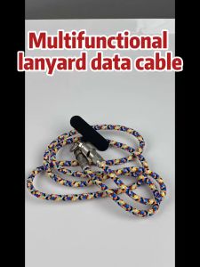 2 In 1 Fashionable Mobile Phone Lanyard PD 60W C To C Charging Cable Zinc Alloy Lock More Convenient And Safer For Mobile iPhone