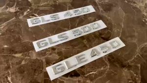 Decal tem chữ GLS450 và GLS500 dán đuôi xe ô tô Mercedes trang trí Chất Liệu Decal Galaxy Cho Xe Mercedes - Lazada