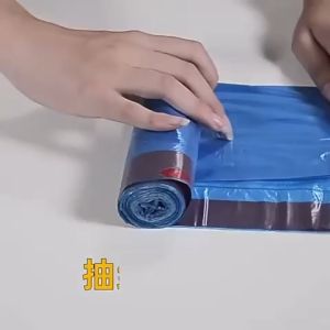 PERALATAN KEBERSIHAN KANTONG SAMPAH TALI ISI 15 UKURAN 45X50 CM PLASTIK SAMPAH GULUNG TALI ISI 15 KANTONG SAMPAH ROLL JUMBO