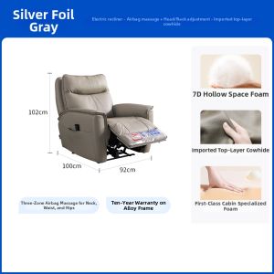 First Class Genuine Leather Single Seater Massage Chair