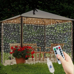 3M 4M 6M 8 Mode Bedroom Light Wedding Christmas Decoration Party Holiday USB Curtain Lights LED Outdoor Light Fairy String Light