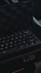 2026 New Black 140 Key Forged Carbon-Look PBT Key Caps Cherry Profile Keycaps Side Print Keycaps for Cherry MX Switches Keyboard