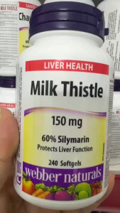 [HÀNG CTY] Webber Naturals Milk Thistle 150mg 240 Viên – Hỗ Trợ Giải Độc Gan Bảo Vệ Chức Năng Gan