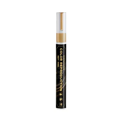 Golden Tombstone Marker Pen | Restores Faded Text on Tombstones and Granite Surfaces Weather-Resistant Quick-Drying Oil-Based Fine Tip Pen for Cemetery Maintenance and Marble Tile Color Restoration.