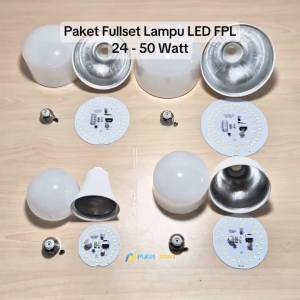 Paket Lampu LED FPL Full Set Siap Rakit 24 30 40 50 Watt
