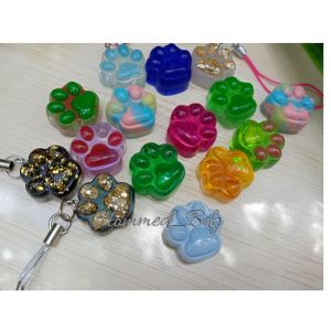 gantungan hp lucu cat Paw mini tali hp terbaru random