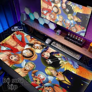 Bandai | Anime Miếng Lót Chuột HD In Hình One Piece Mũ Rơm Cướp Biển Đế Chống Trơn Trượt Có Thể Giặt Cao Su Cho Laptop Văn Phòng Máy Tính Chơi Game Phụ Kiện