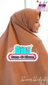 NURBANU KERUDUNG - HIJAB KHIMAR SYARI PINGUIN 2 LAYER