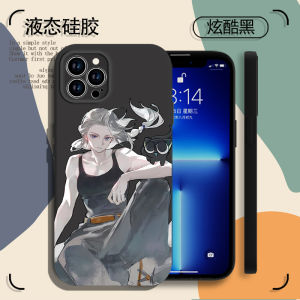 Rouxiaohe Apple 16E Phone Case Cartoon Anime Style Liquid Silicone Protective Shell for iPhone 13 pro Max 12 Mini 11 Xs Max X