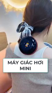 Máy Cạo Gió Giác Hơi Điện Tử Pin Sạc Màn Hình LED Có Nhiệt Hồng Ngoại Lực Giác Mạnh Hút Xả Tự Động Giúp Lưu Thông Khí Huyết