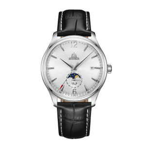 Shanghai | Vintage Retro Moon Phase Red Seconds Hand Mechanical Watch