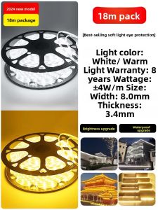 PAIMIJI | Ultra Bright Waterproof Outdoor LED Light Strip 220v