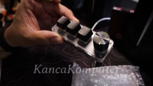 VODOOL 3 Key Mechanical Keyboard USB Gaming Shortcut with Knob - VD3