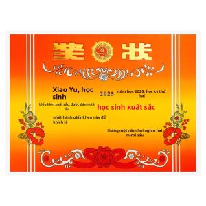 Feiyu | Giấy Chứng Chỉ Cao Cấp Có Thể Tùy Chỉnh A4 cho Giải Thưởng Trường Học