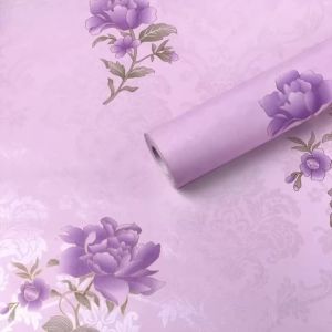 Giấy Dán Tường Hoa Văn Cổ Điển Bằng Nhựa PVC Tự Dính Trang Trí Cải Tạo Tường Cho Phòng Ngủ Phòng Khách Nhà Bếp Phong Cách Châu Âu