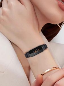 Stainless Steel Magnetic Clasp Watchband Compatible with Fitbit Inspire3 Milan Band Size 12mm Metal Absorption Type