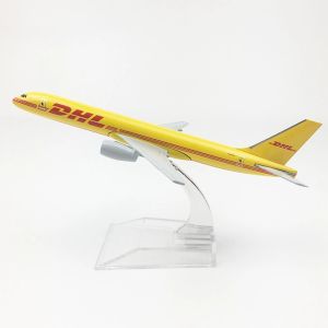 Display Model Base Alloy Airlines Aircraft Plane 16cm 1:400 B777 DHL Express Delivery Toys Aircraft For Collectible Decor