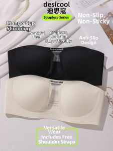 Slip-Resistant Gather Non-Marking Invisible Brassiere
