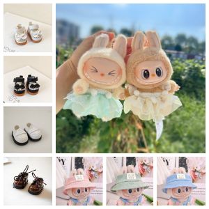 Leiao UT【🔥Brue Ready】(Boneka tidak termasuk)👚17cm Cute Labubu Baju Boneka labubu Doll Clothes Boneka Labubu Hair Accessories Labubu Dolls Skirt Hat Shose Clothing DIY Kids Gift Mainan