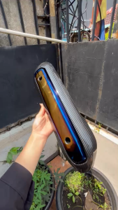 COVER TUTUP TAMENG KNALPOT PNP YAMAHA MIO NEW MIO SPORTY 2009 MIO SOUL PELINDUNG KNALPOT CARBON ZM55