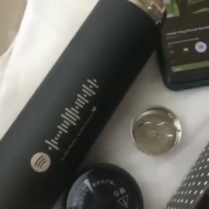 Tumbler Botol Minum Custom Nama Logo Spotify Untuk Kado Hadiah Wisuda Pacar Teman Berkesan Romantis