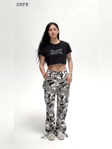 SMFK | Distressed Letter Printed T-shirt