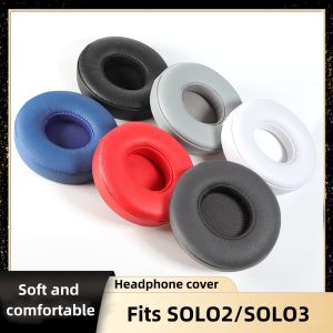 1Pair Earpads For solo3 solo2 On-Ear Replacement Ear Cushions Protein Leather Headphones Ear Pads Earpads Cups