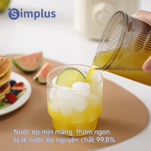 Simplus Máy Ép Chậm Cổng Nạp Lớn 113mm Dung Tích 1.2L Ép Xoắn Ốc Tháo Rời Dễ Vệ Sinh Tách Bã Trái Cây ZZJH010