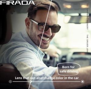 FIRADA 1.56 1.61 1.67 1.74CR-39 Scratch-Resistant Aspherical Optical Prescription Myopia Reading Photochromic Sunglasses Lens(Customized products)