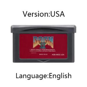 Bandai | Hộp Game DOOM Series 32-bit Cho GBA - DOOM 1 & 2 Cấp Độ 18+ Tương Thích Với GameBoy Advance & SP