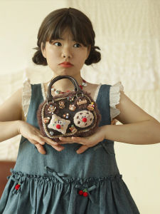 Cute Durable PU Leather Handbag Womens Crossbody Shoulder Bag Fashionable Vintage Design Compact Square Bag for Daily Use