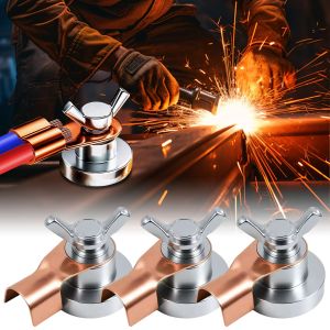 3/1ชิ้นการเชื่อมเชื่อมไฟฟ้าอิเล็กโทรดทองแดงกราวด์ทรงพลังแคลมป์ยึดอุปกรณ์เสริมการเชื่อมแบบหัวเดี่ยว