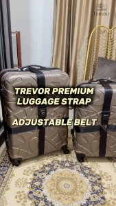 TREVOR Premium Luggage Strap - TSA Passcode Lock Bag Suitcase Adjustable Belt Travel Accessories Packing Baggage Beg 行李捆绑带