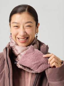 Warm Water-resistant White Goose Down Neck Wrap