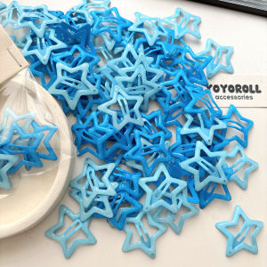 Shiny Blue Star Hair Clip & Sweet Girl BB Clip: Concert Styling Hair Accessories