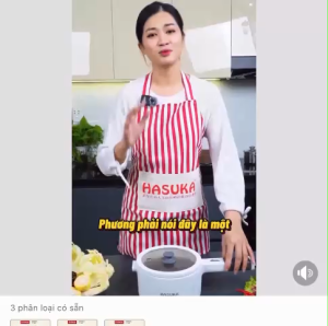 Lẩu điện mini Quánh Bột ăn dặm Chống Dính Nồi Điện Mini Quánh Điện Đa Năng HASUKA HSK-555