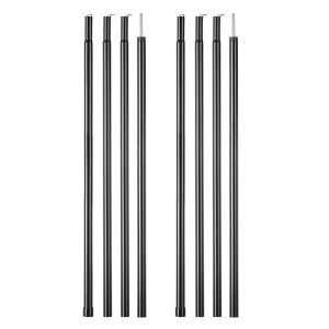 【HOSPORT】 2m/6.6ft Outdoor Camping Tent Awning Pole Folding Zinc Plated Iron Canopy Rod