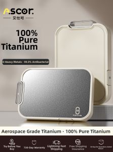 ASCOR | Antibacterial Mold-Proof Titanium Dual-sided Infant Safe Chopping Board