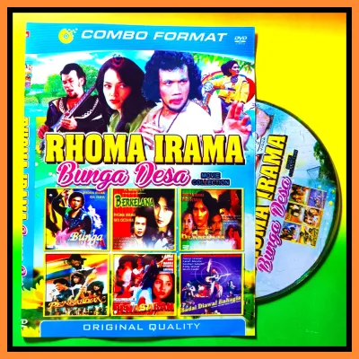 Kaset Film Indonesia Jadul Lawas Koleksi Rhoma Irama Edisi Bunga Desa Campuran 6in1