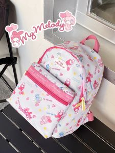 Lightweight Cartoon Backpack for Girls Primary School Students Grade One to Six Dual Shoulder Bag Sanrio Macaron Style Daily Use