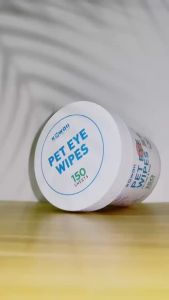 KAWAII Pet Eyes & Ears Wipes for Cats & Dogs 150 Round Sheets Tear Stain Remover Pet Wet Wipes