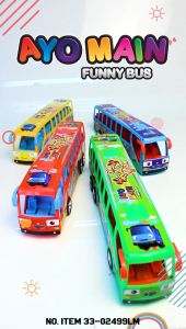 Mainan Anak Bus Telolet ADA Suara Telolet Dan Nyala Lampu Disko LED KELAP KELIP FUNNY BUS HKR