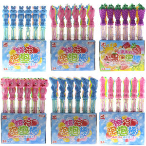 Large 37cm Handheld Bubble Water Stick Childrens Toy Supplemental Liquid Kindergarten Square Prize Small Gift Outdoor Play