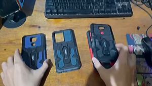 Casing Hp Untuk Vivo Y18 Hard case Robot Kick stand Armor Belt Clip Terbaru