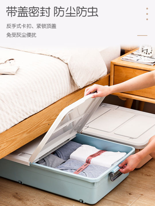 Bed Bottom Storage Box Flat Extra Large Plastic Storage Box