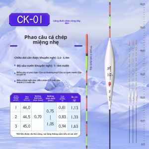 CHUANZE | Phao Câu Cá Nhạy Cảm Ánh Sáng Lông Công