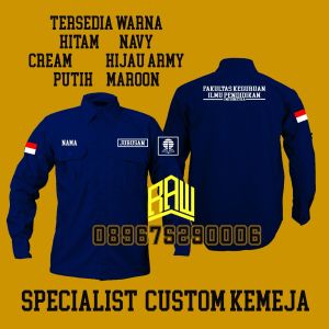 KEMEJA SERAGAM CUSTOM FAKULTAS/JURUSAN