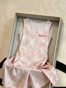 V.C.I | Cotton Spaghetti Strap Sweet and Cute Wearable Padded Tank Sleeping Dress