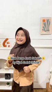 Hijab Bergo Jersey Anak Sekolah Umur 7-13 Tahun