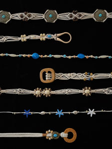 Bohemian Woven Waist Rope Womens Dress Skirt Waist Belt Ethnic Style Slimming Personalized Fashionable Belt